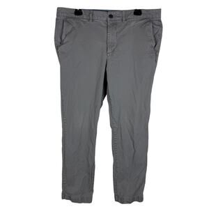 L.L. Bean Pants Men 36x30 Khaki Stretch Mid Rise Standard Fit Flat Front Zip Fly